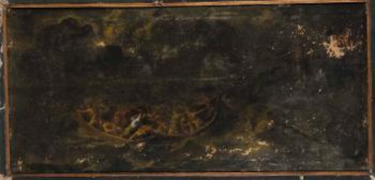 Scontri tra equipaggi di piccole imbarcazioni by Cornelis de Wael