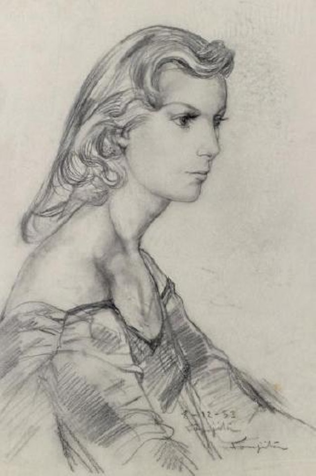 Profil de femme by Leonard Tsuguharu Foujita