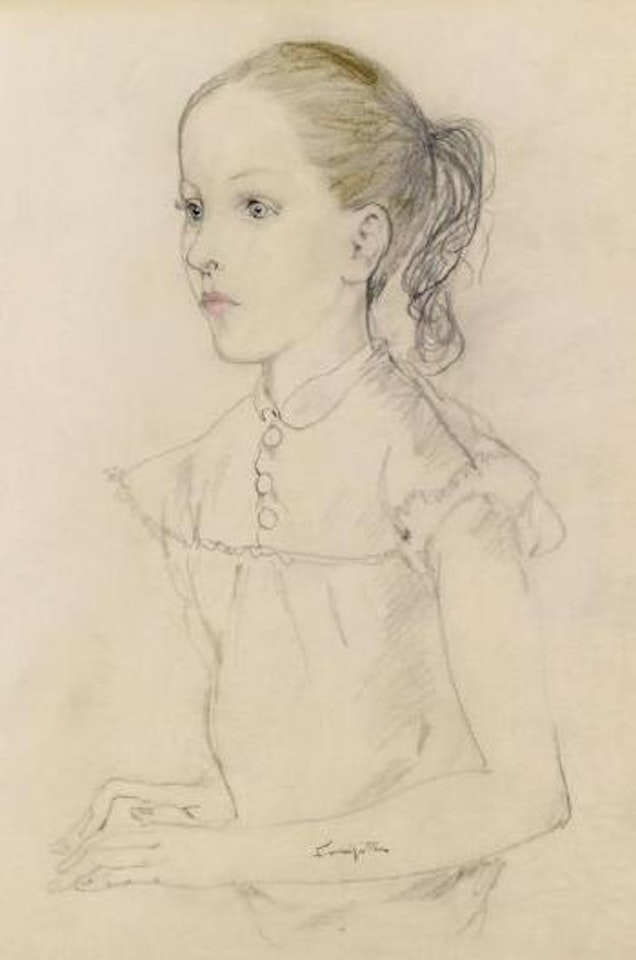 Petite fille modèle by Leonard Tsuguharu Foujita