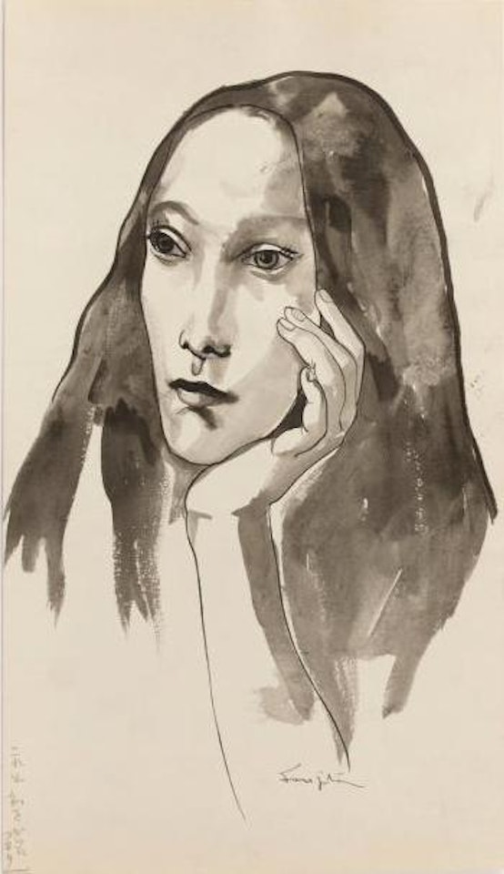 Portrait of Kimiyo by Leonard Tsuguharu Foujita