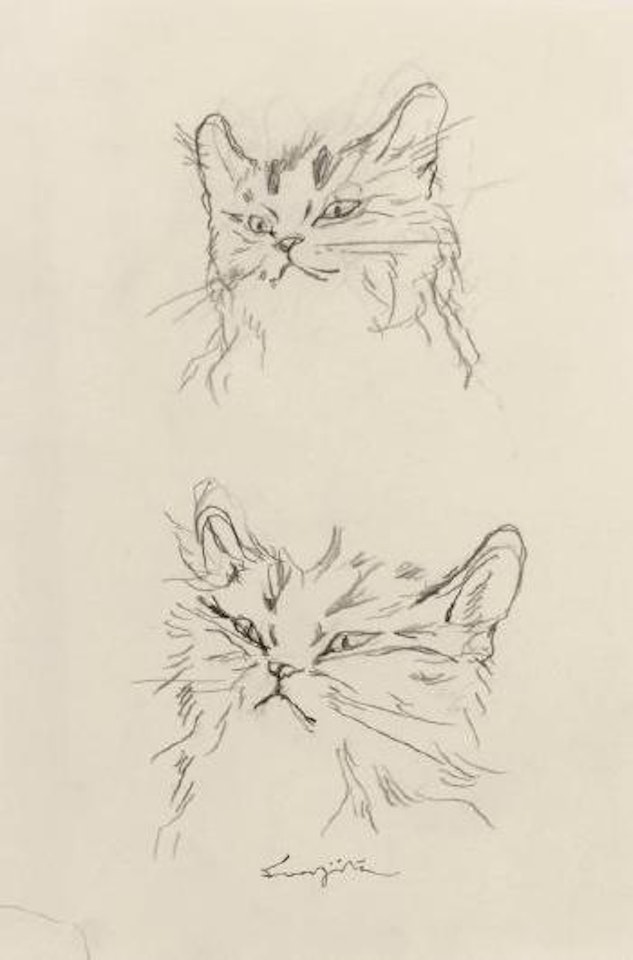 Têtes de chat by Leonard Tsuguharu Foujita