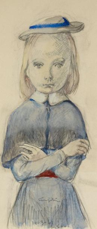 L'Écolière by Leonard Tsuguharu Foujita