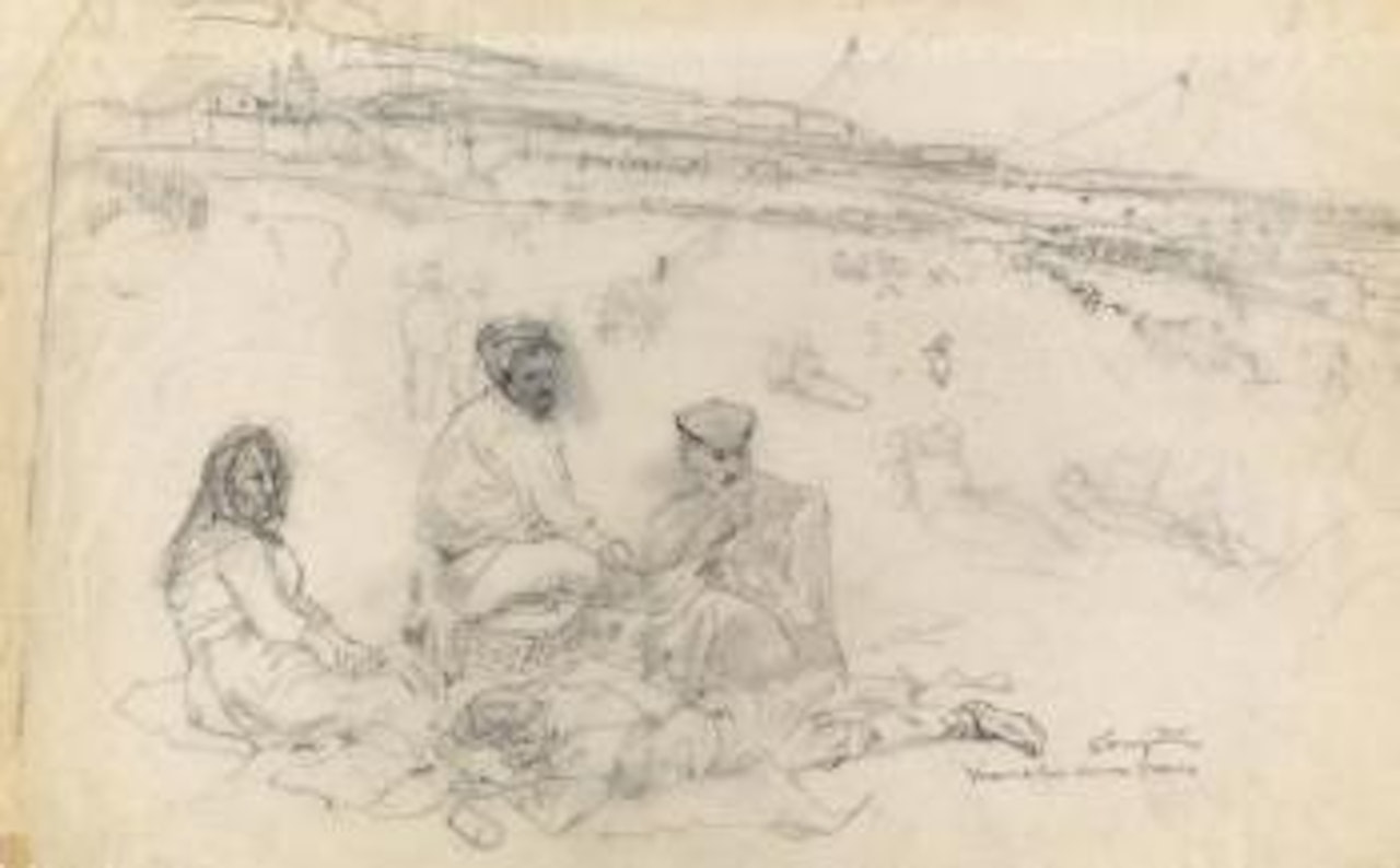 Le marché aux Puces, dimanche by Leonard Tsuguharu Foujita