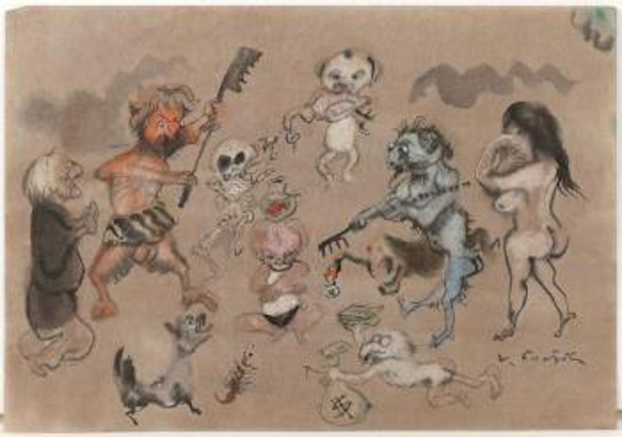 La tentation by Leonard Tsuguharu Foujita