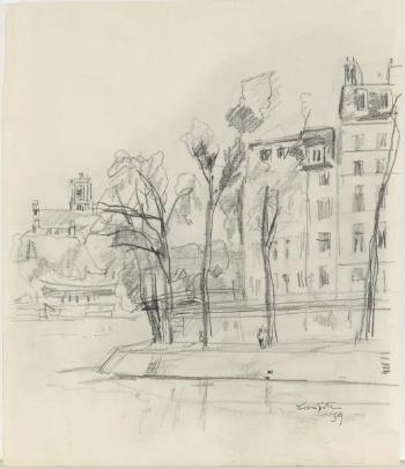 Bord de Seine by Leonard Tsuguharu Foujita