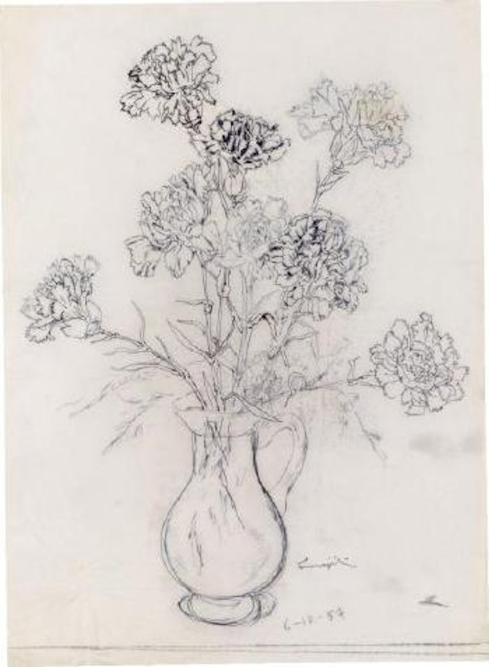 Vase de roses by Leonard Tsuguharu Foujita