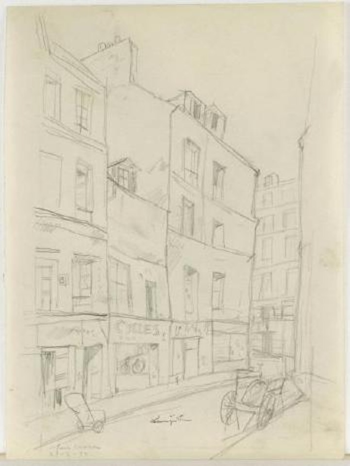 Rue Broca by Leonard Tsuguharu Foujita
