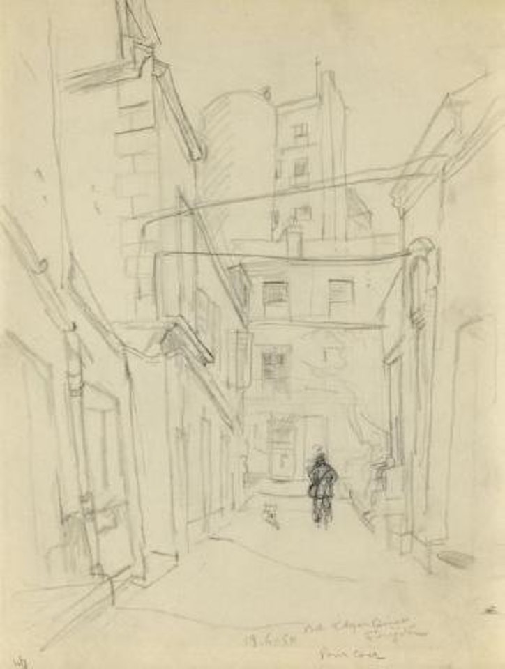 Boulevard Edgar Quinet by Leonard Tsuguharu Foujita