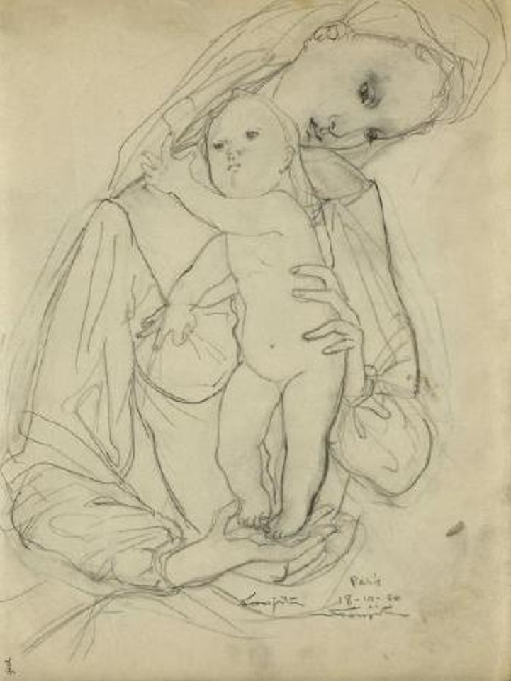 Mère et son enfant by Leonard Tsuguharu Foujita