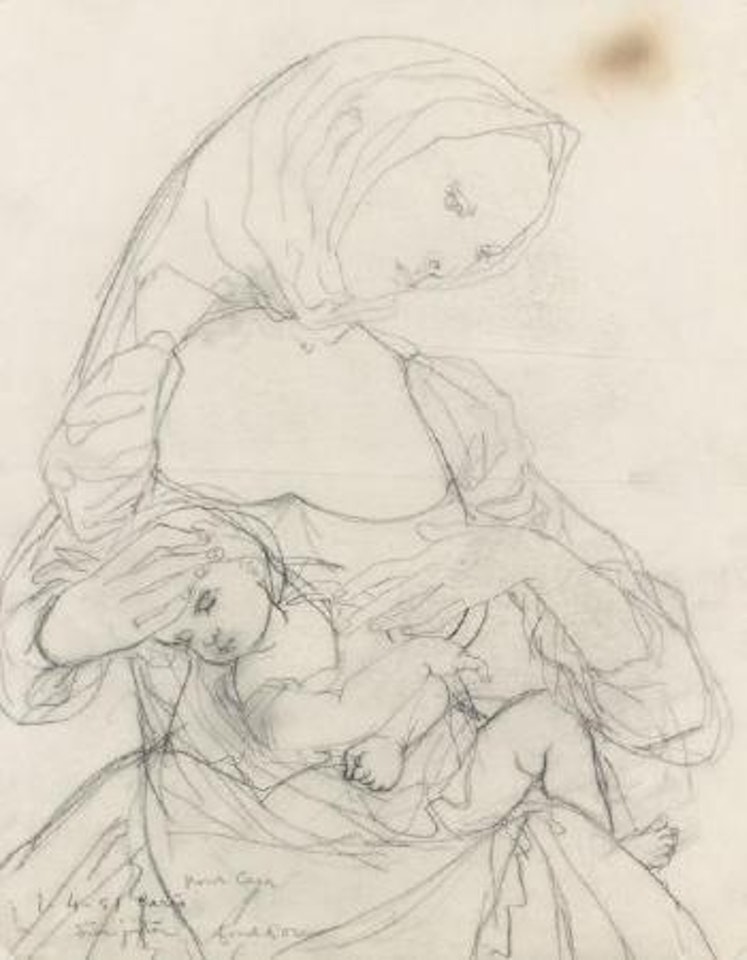 Madone et enfant endormi by Leonard Tsuguharu Foujita