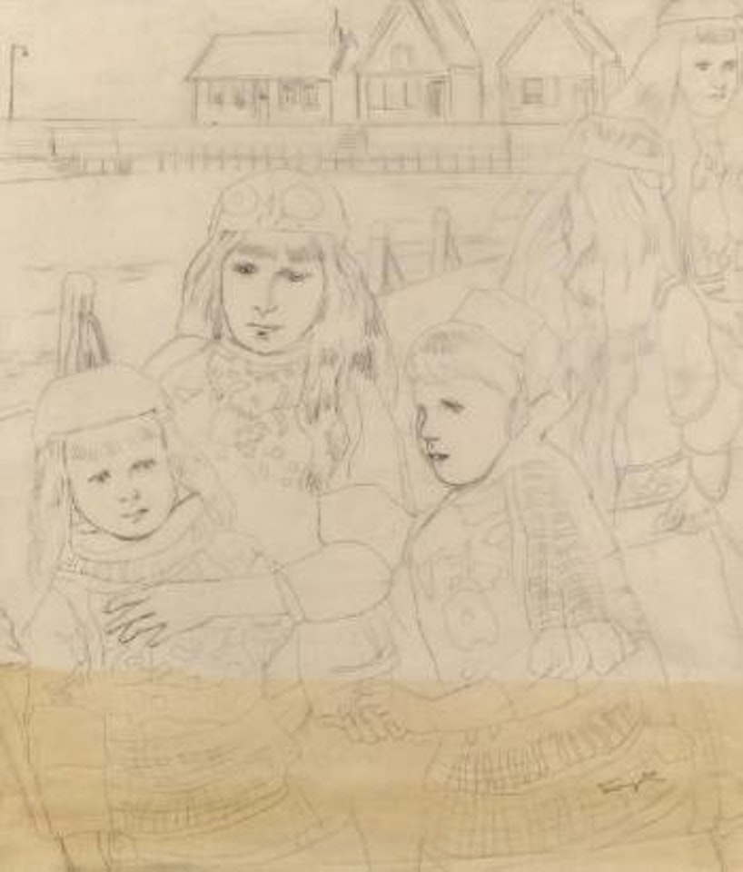 Jeunes filles allemands by Leonard Tsuguharu Foujita