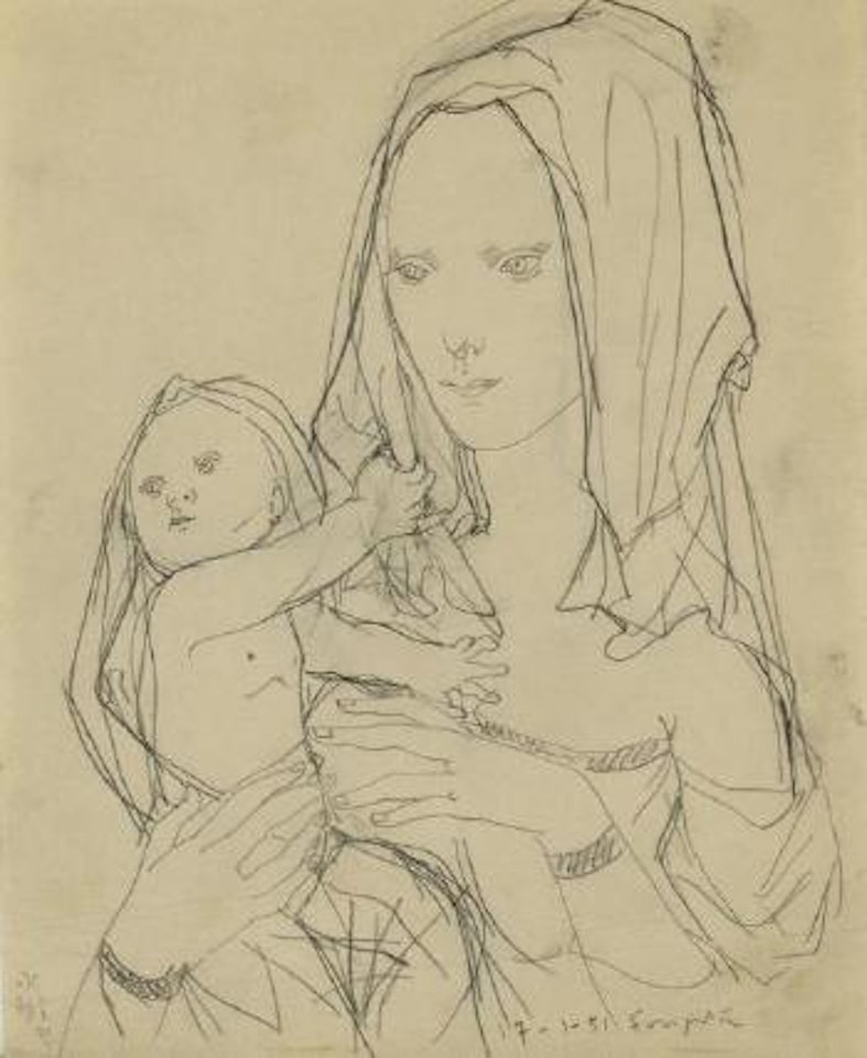 Mère et enfant by Leonard Tsuguharu Foujita