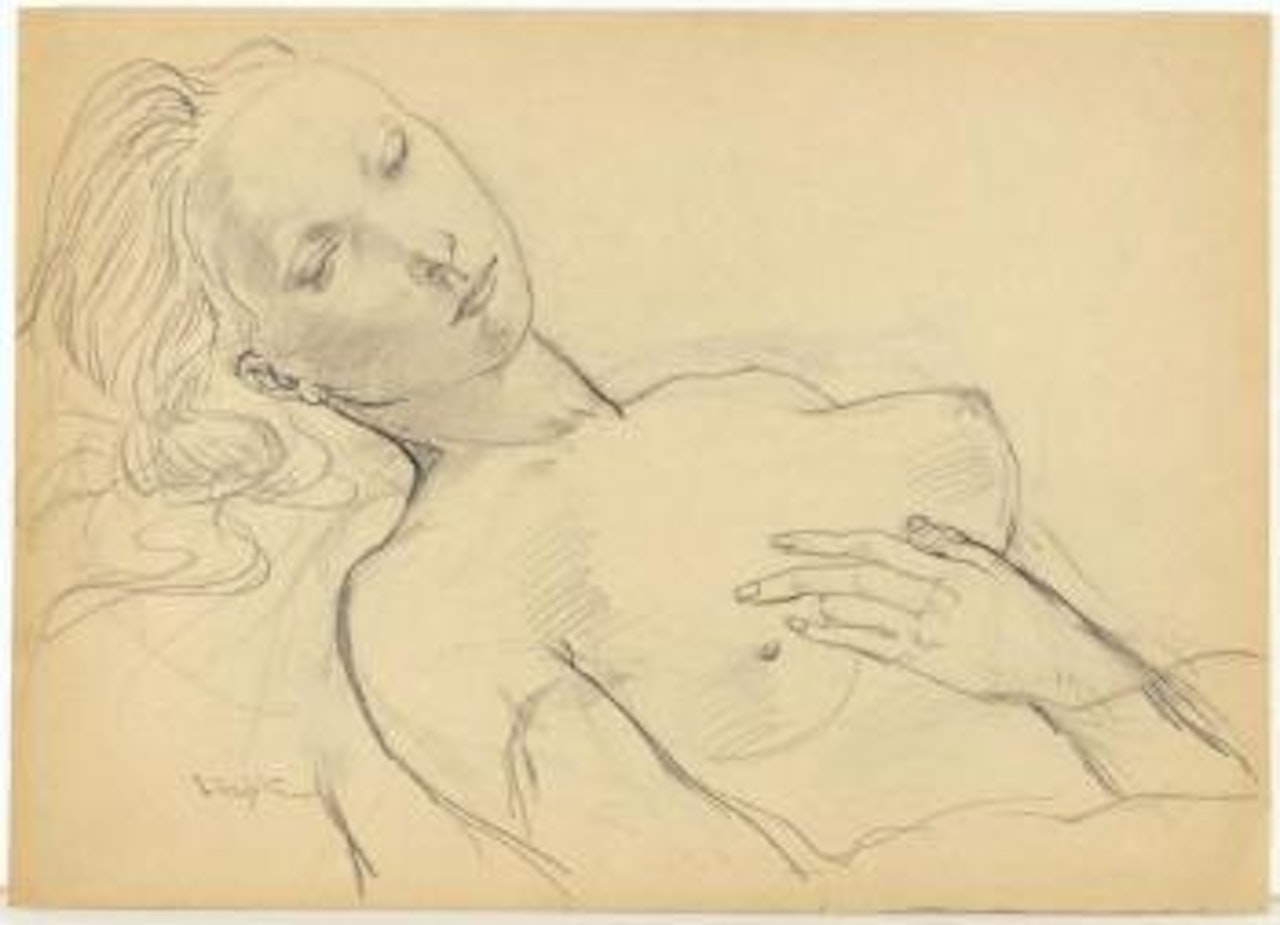 Nu endormi by Leonard Tsuguharu Foujita