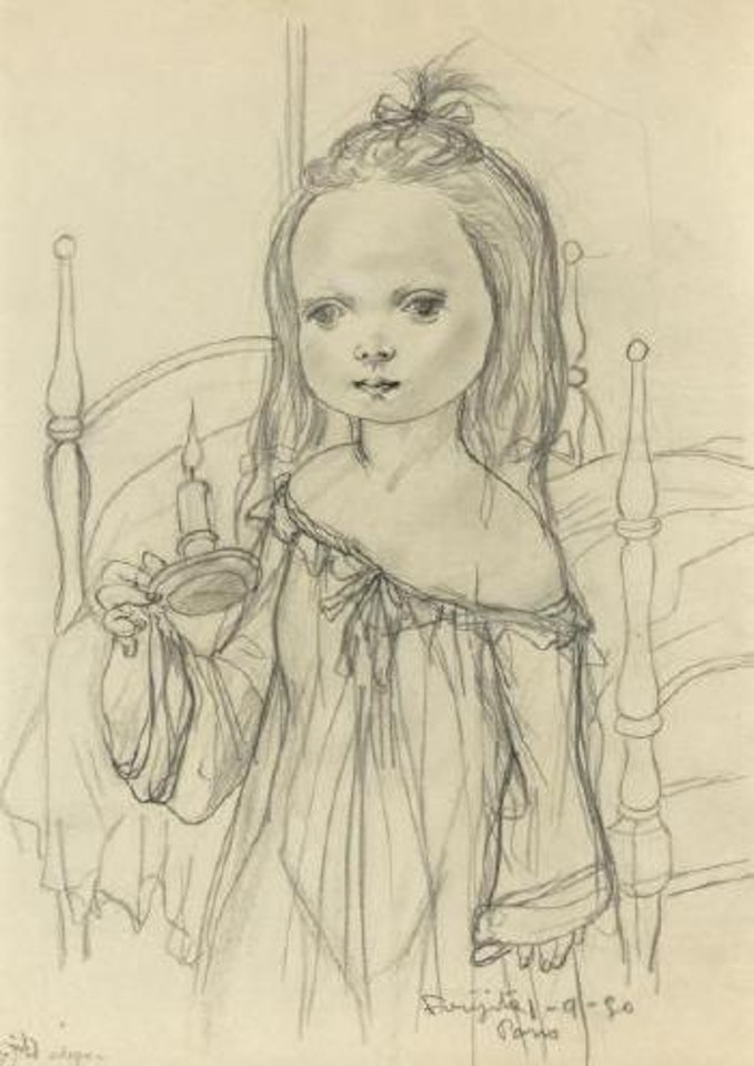 Le coucher by Leonard Tsuguharu Foujita
