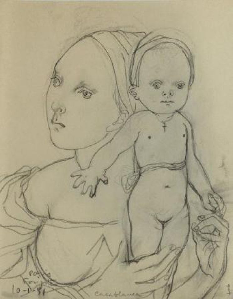 Mère portant son enfant by Leonard Tsuguharu Foujita