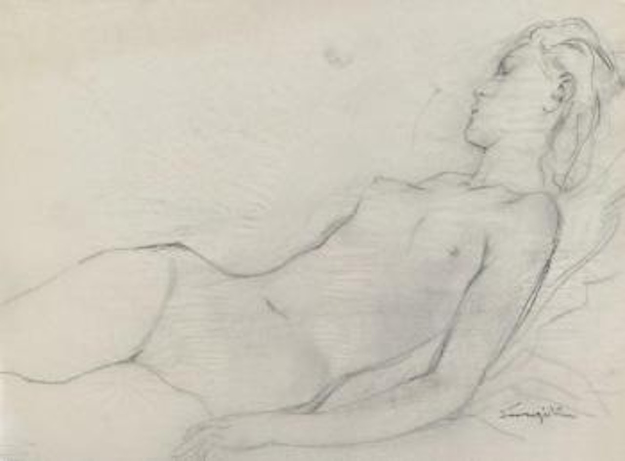 Nu endormi by Leonard Tsuguharu Foujita