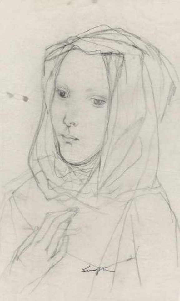 Femme voilée by Leonard Tsuguharu Foujita