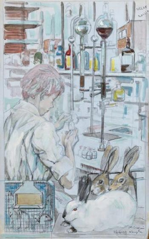 Le petit chimiste by Leonard Tsuguharu Foujita