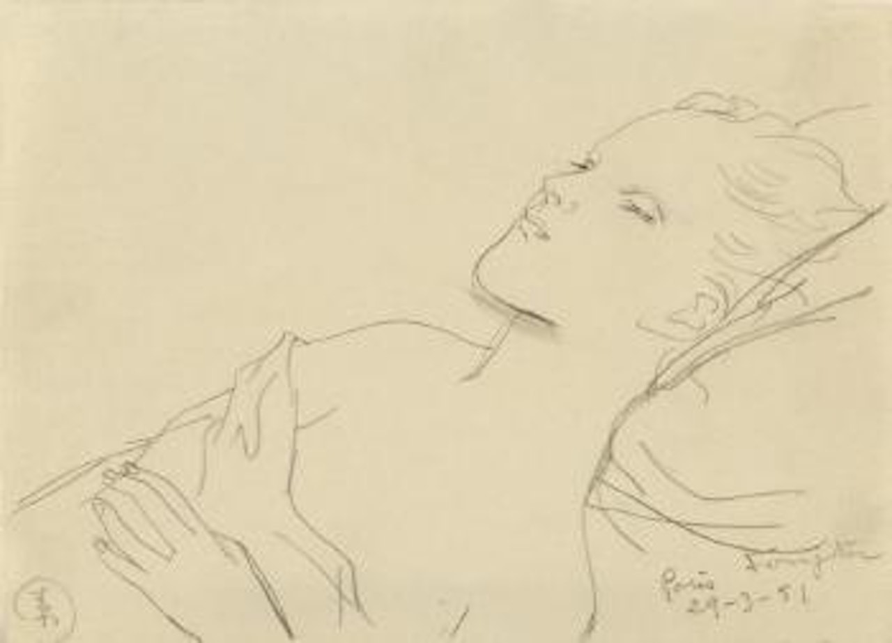 Le repos by Leonard Tsuguharu Foujita