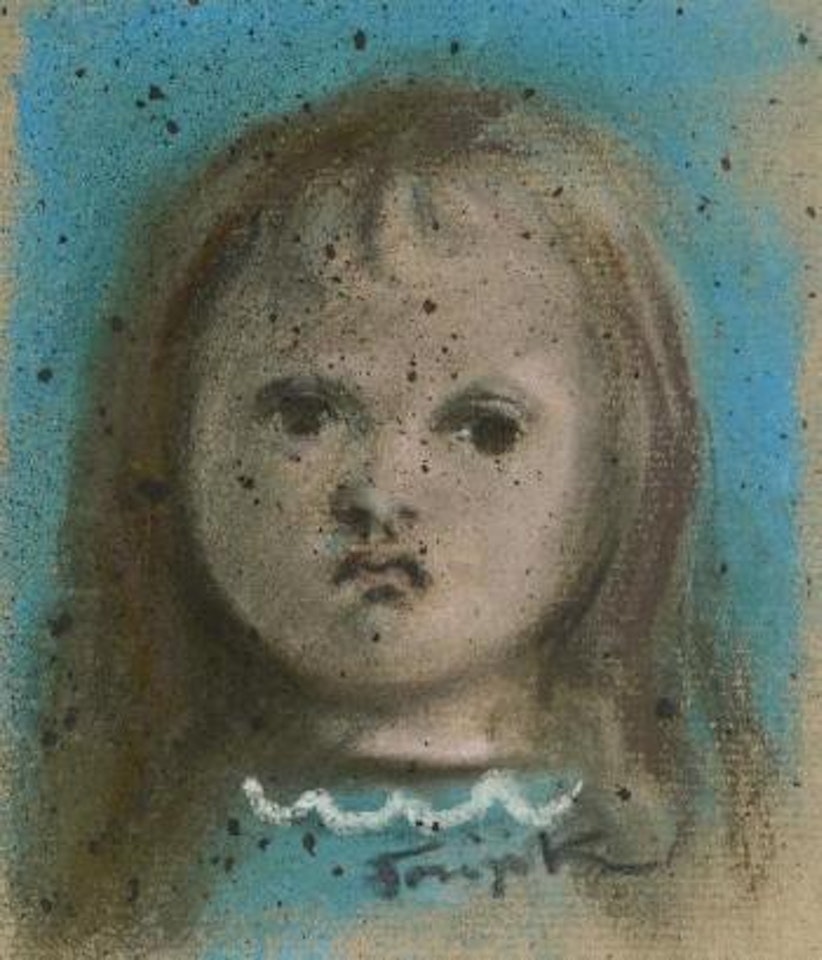 Portrait de fillette (la moue) by Leonard Tsuguharu Foujita