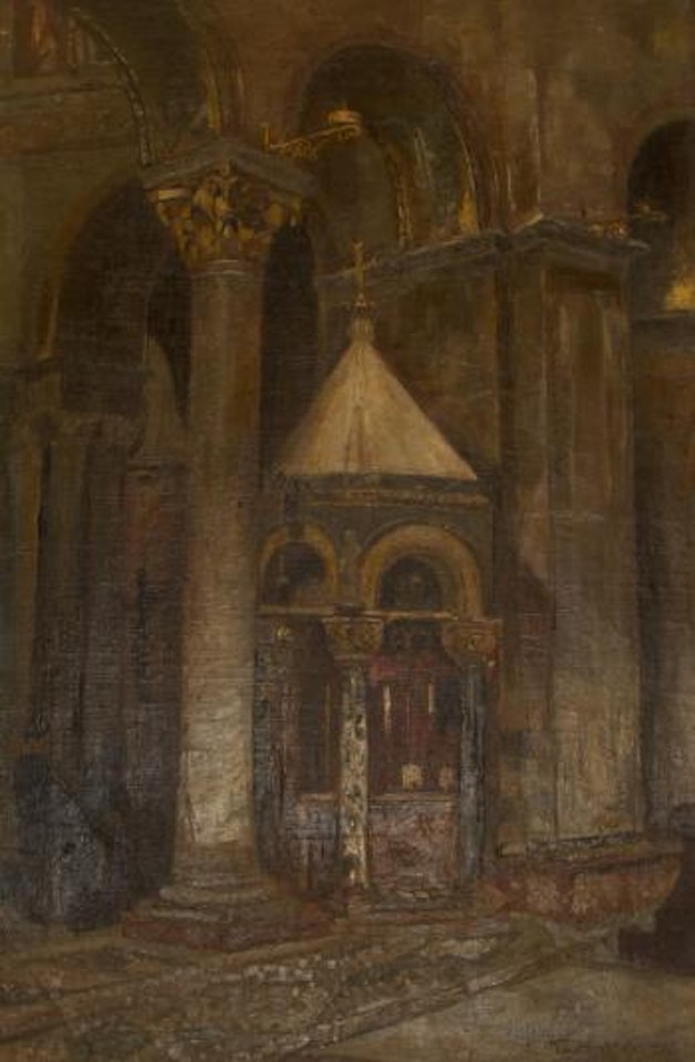 The altar, Basilica di San Marco, Venice by Gyula Tornai