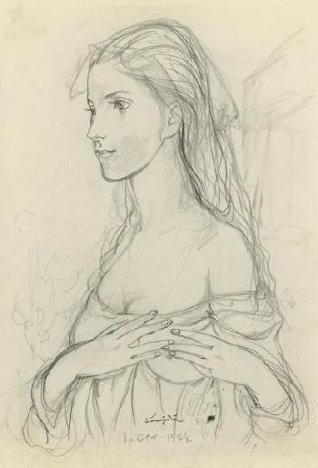Femme de profil by Leonard Tsuguharu Foujita