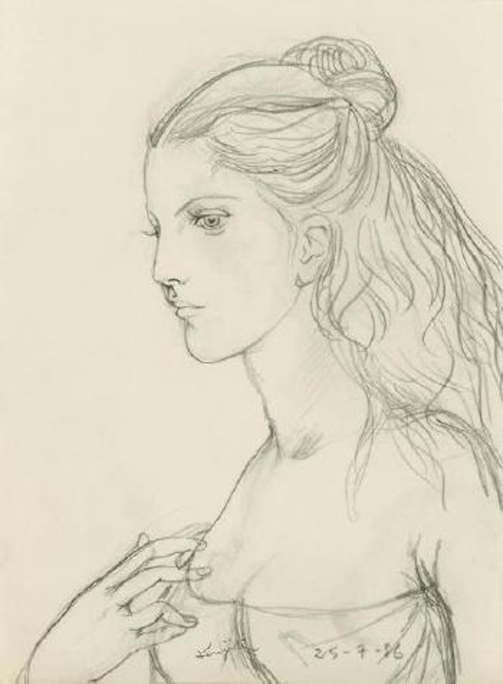 Jeune femme by Leonard Tsuguharu Foujita