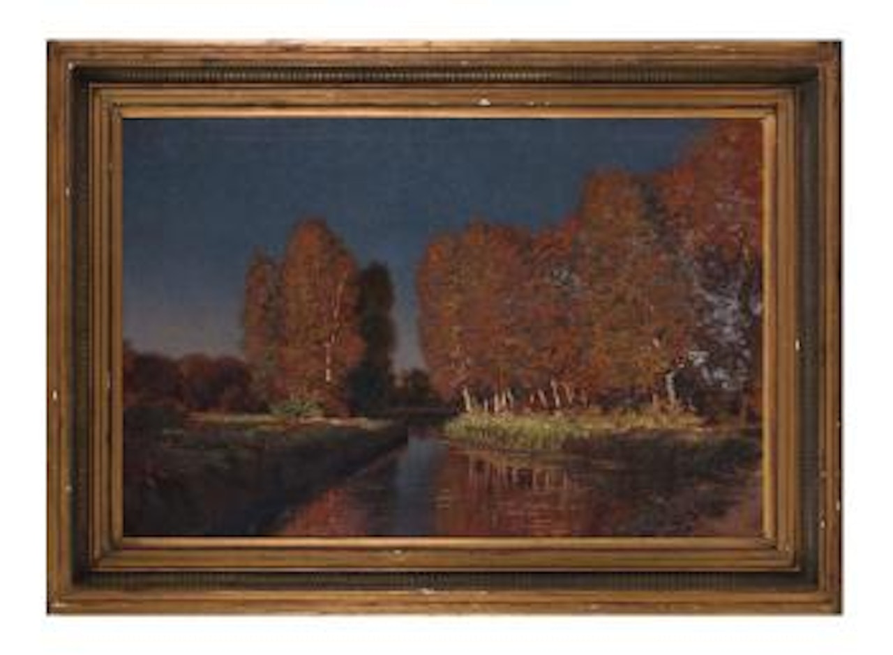 Herbstabend am Moorkanal by Hans am Ende