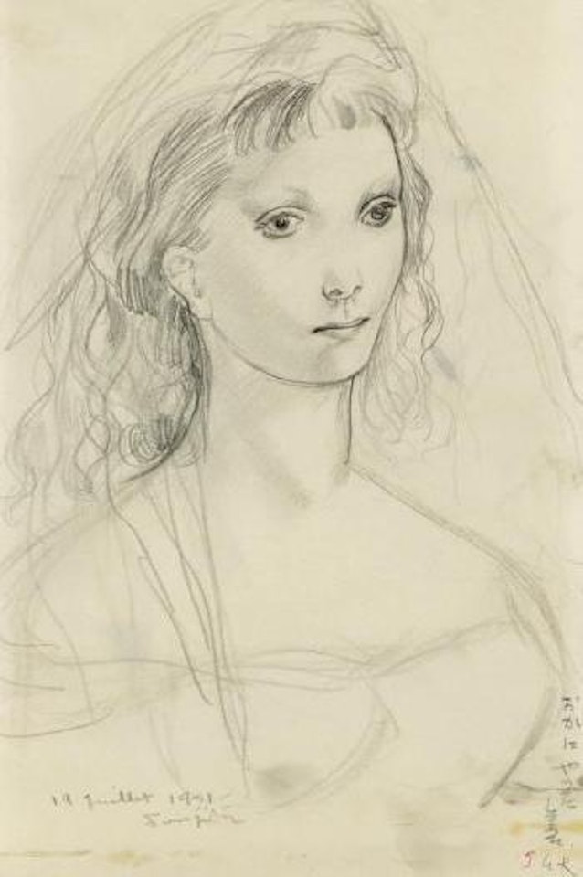 Portrait de jeune femme by Leonard Tsuguharu Foujita