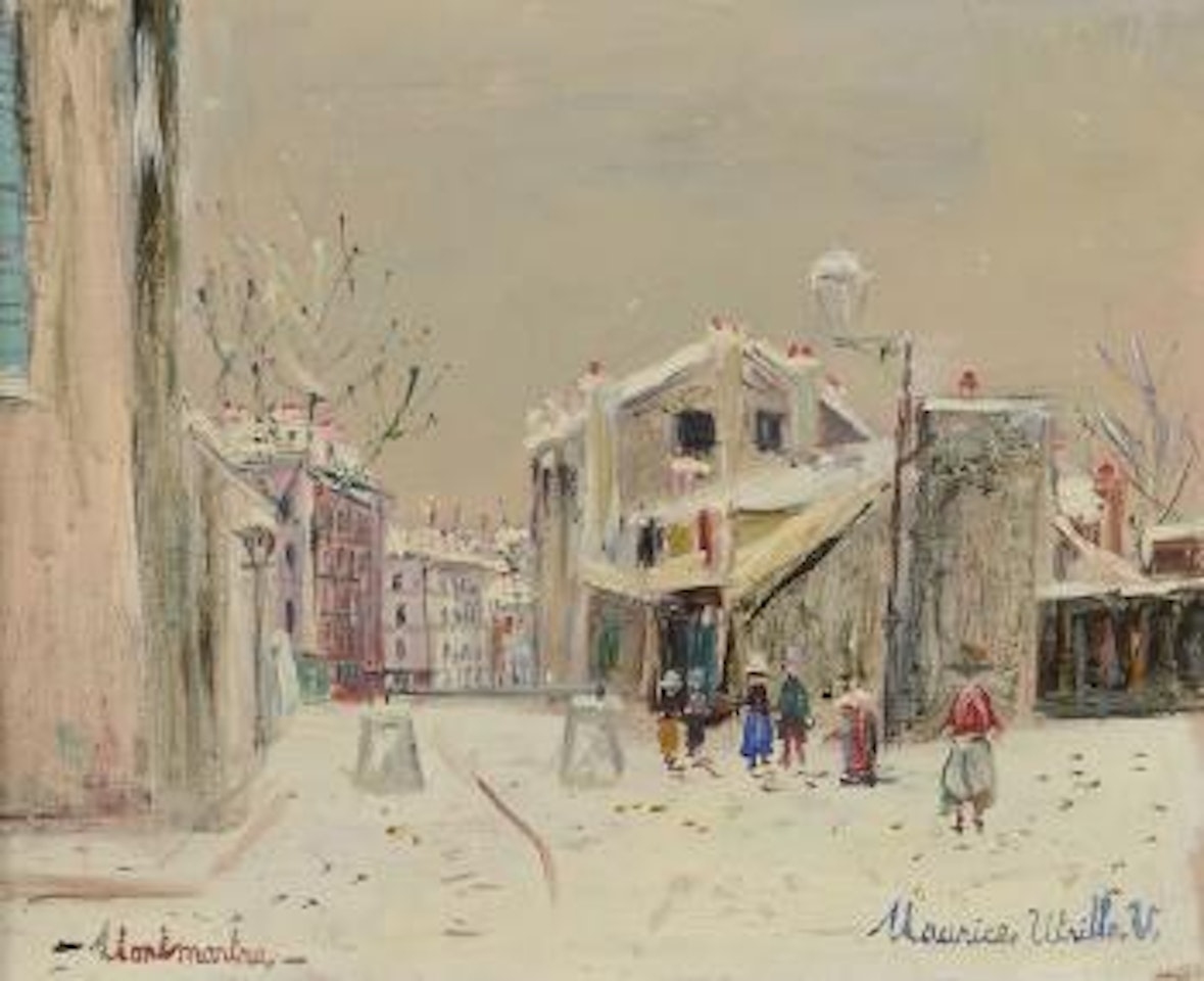 La maison de Mimi Pinson à Montmartre by Maurice Utrillo