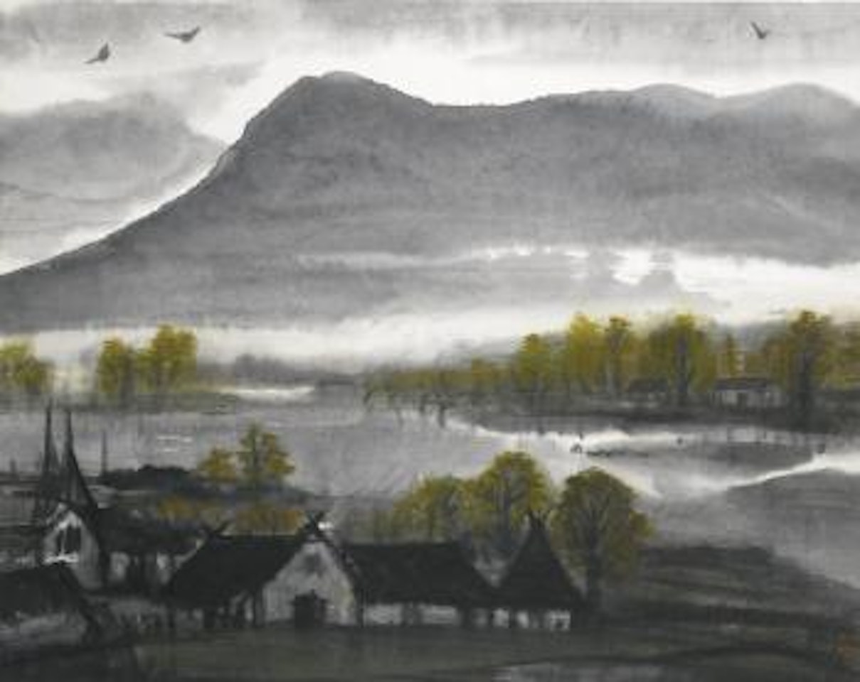 Landscape with Houses by Lin Fengmian