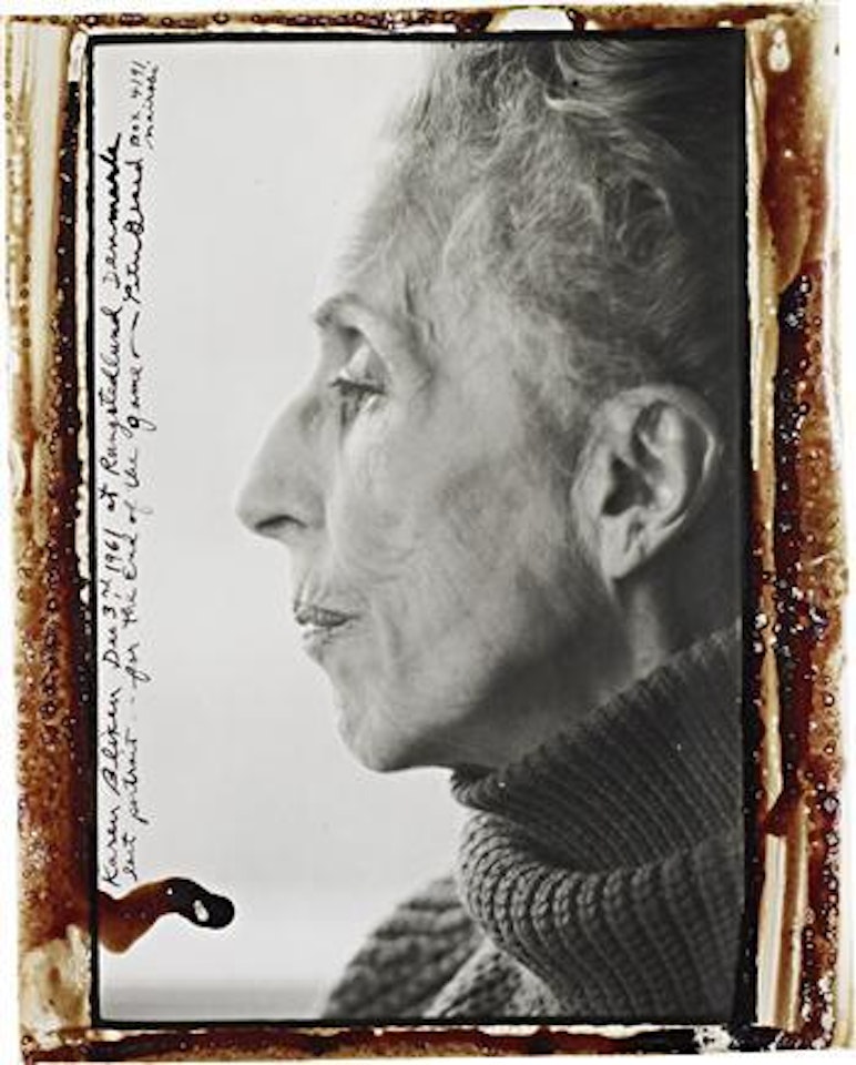 Karen Blixen at Rungstedlund Denmark, 3rd December, 1961 by Peter Beard