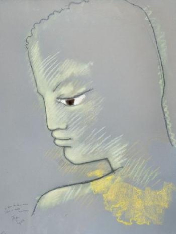 Jeune homme de profil by Jean Cocteau