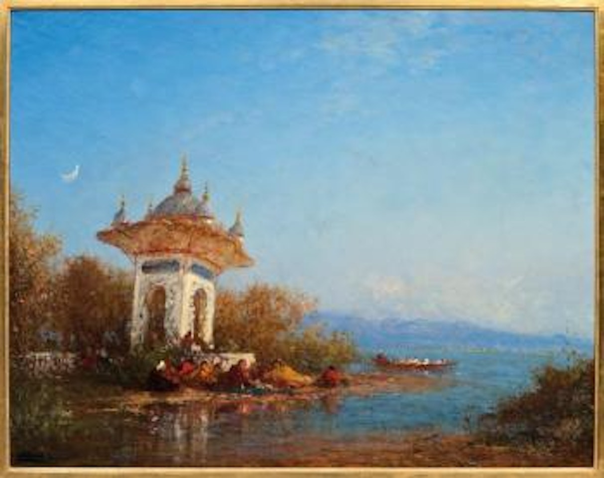 Le kiosque des eaux douces, ou La fontaine Mihrishah by Félix Ziem