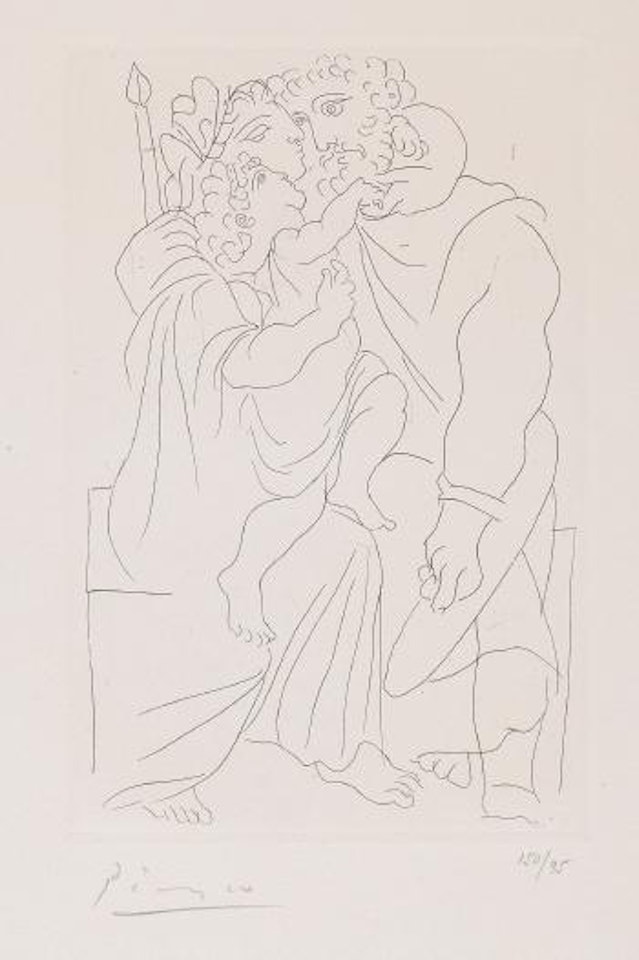 Couple Et Enfant (B. 268; Ba. 388; See Cramer Books 24) by Pablo Picasso