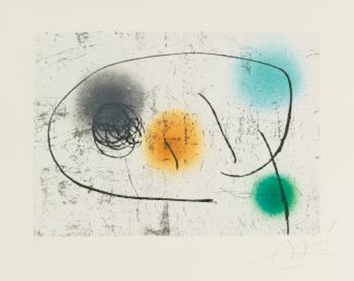 Lapidari: Four Plates (D. 1148, 1154, 1158 And 1164) by Joan Miró