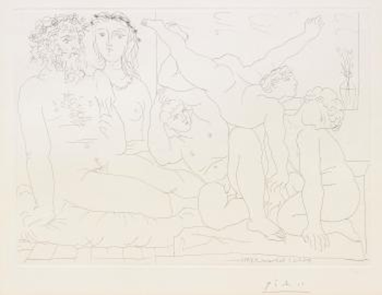 Famille De Saltimbanques (B. 163; Ba. 316) by Pablo Picasso