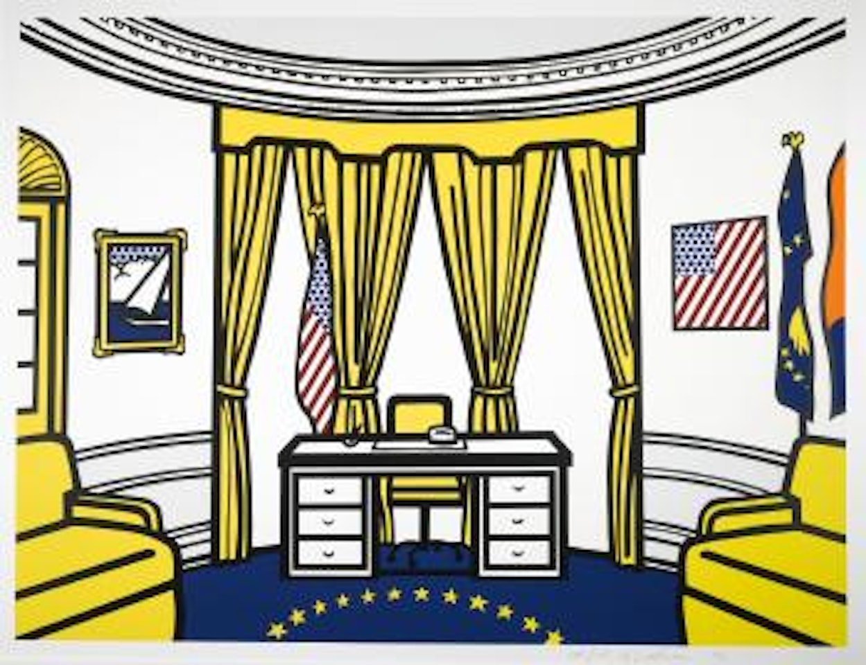 The Oval Office (C. 277) by Roy Lichtenstein