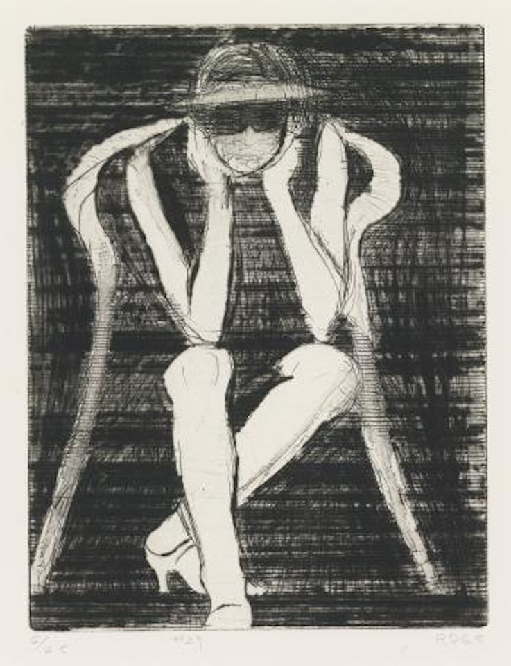 #29 From 41 Etchings Drypoints by Richard Diebenkorn