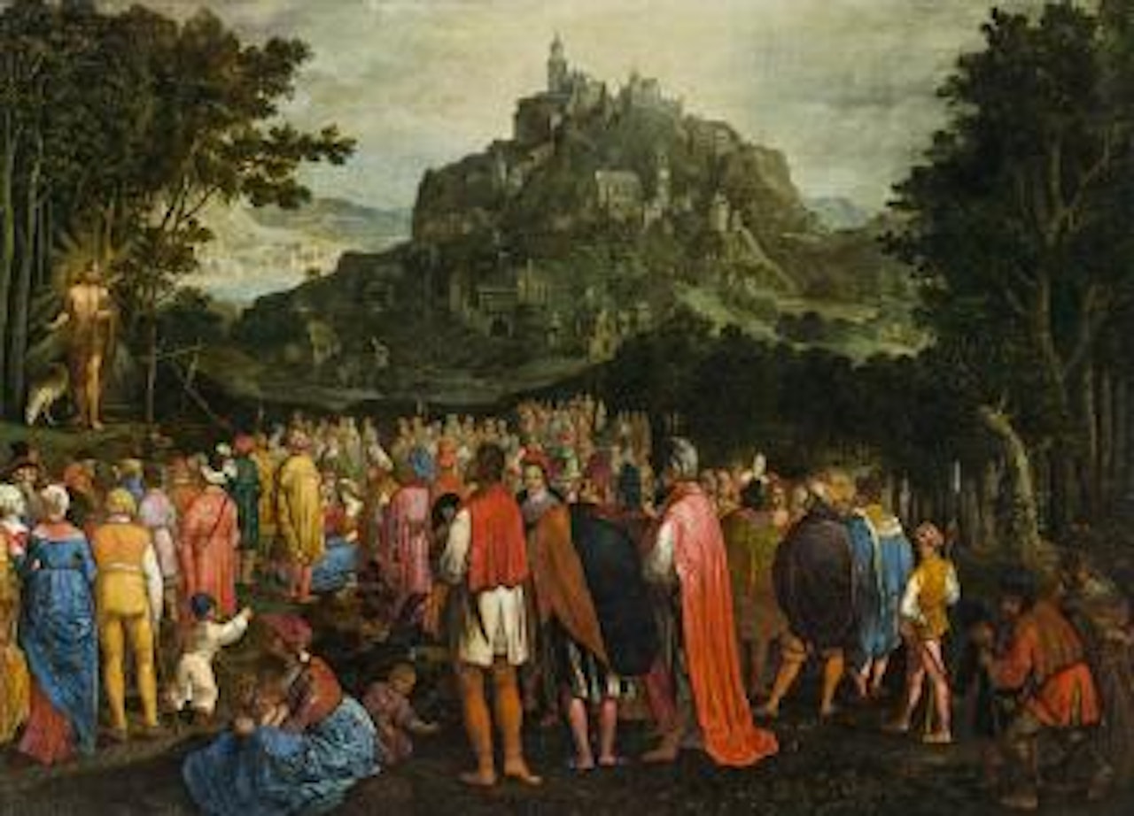 Predigt Johannes des Täufers by Aert Claesz by Joos de Momper the Younger