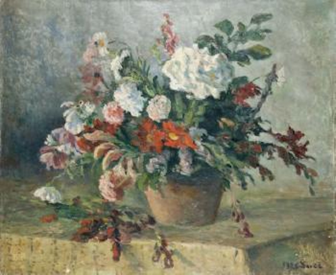 Pot de fleurs by Maximilien Luce