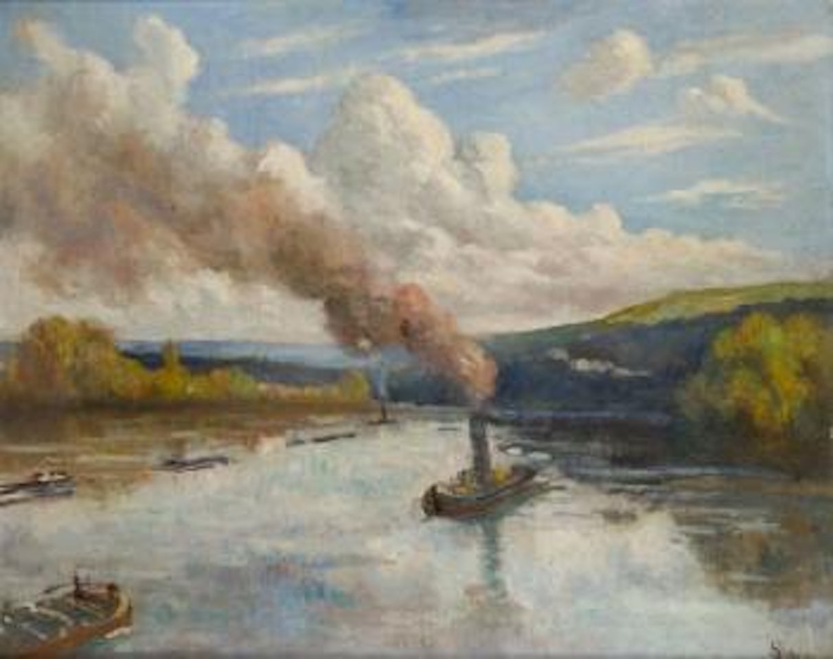 Rolleboise, la Seine by Maximilien Luce