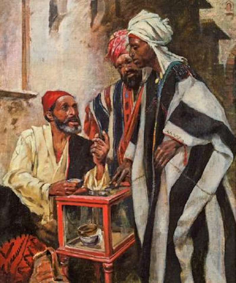 Orientalischer Straßenhändler by Gyula Tornai