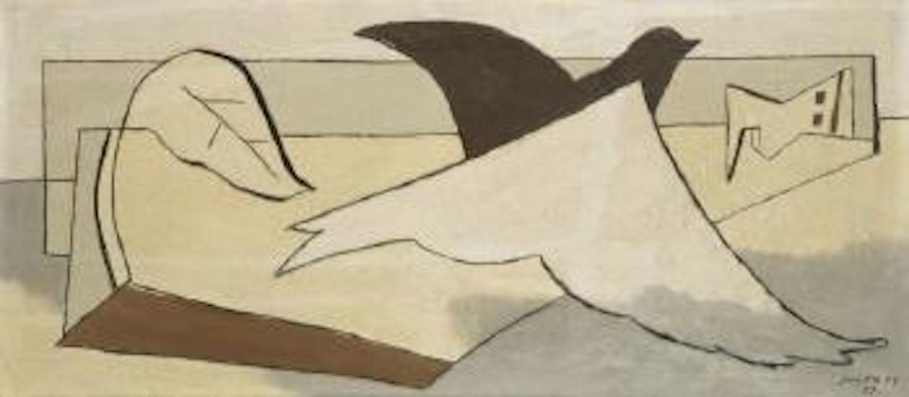 Oiseau et feuille by Leopold Survage