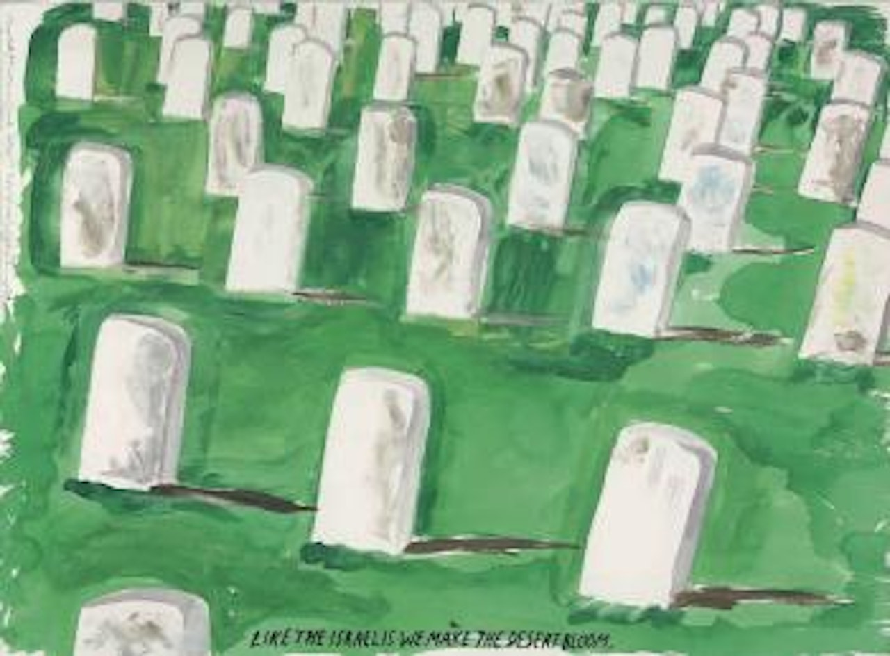 Untitled (Like the Israelis) by Raymond Pettibon