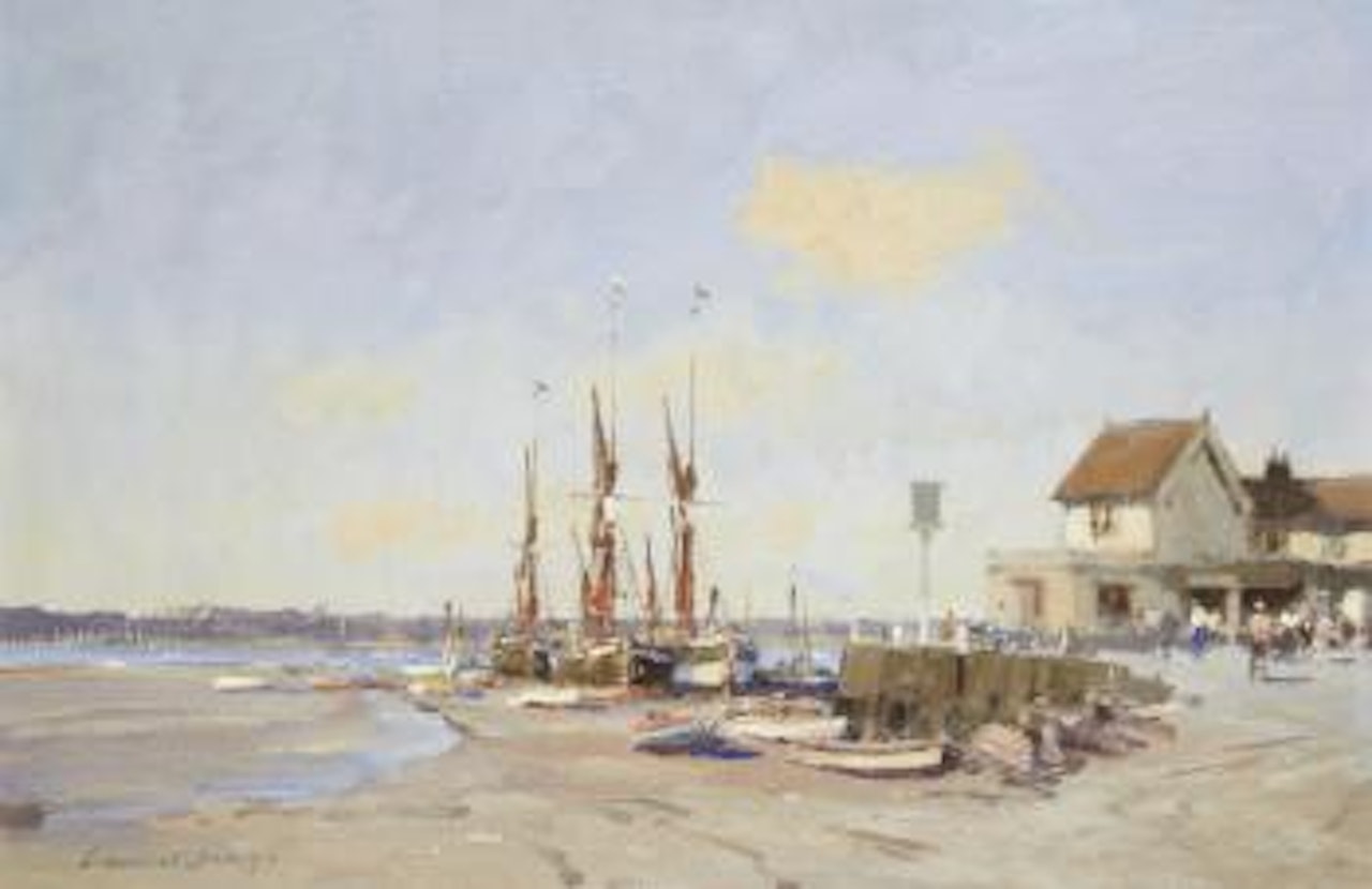 The Butt and Oyster, Pinmill by Edward Seago