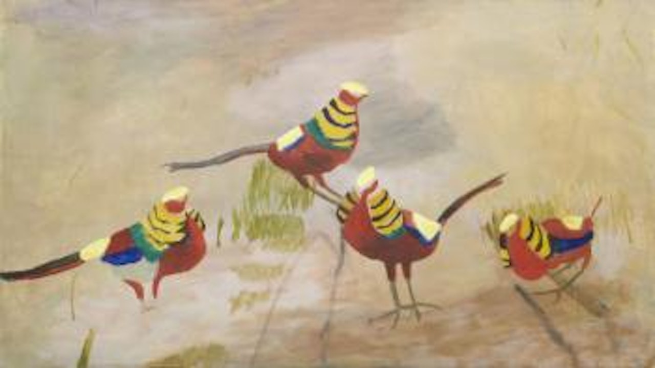 Golden Pheasants by Mary Newcomb