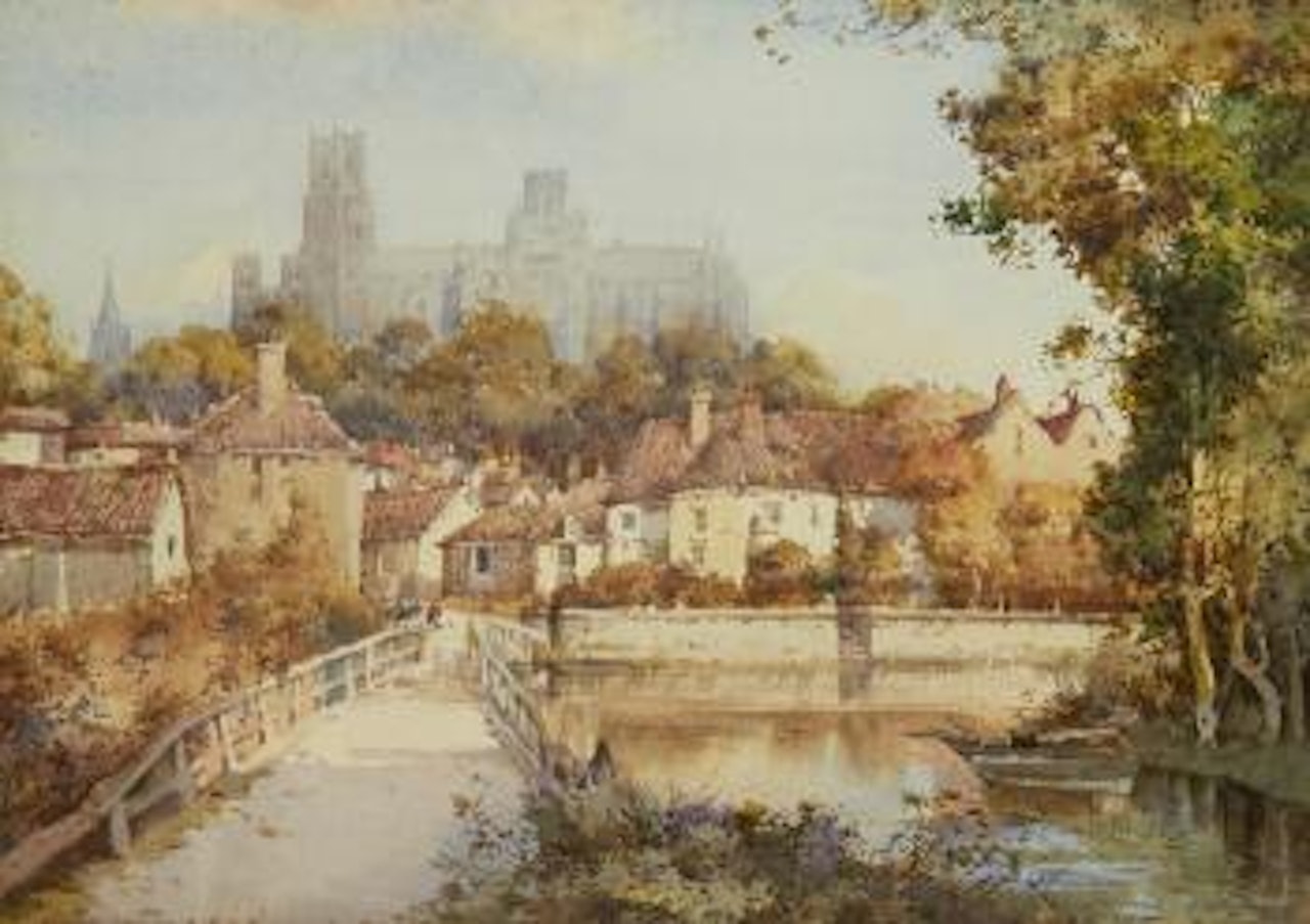 A view of Ely Cathedral by Noel Harry Leaver