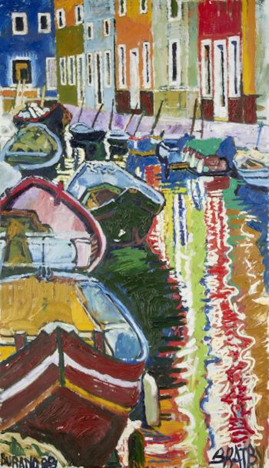 Burano by John Bratby