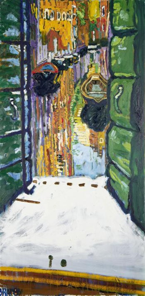 Venice from a window by John Bratby